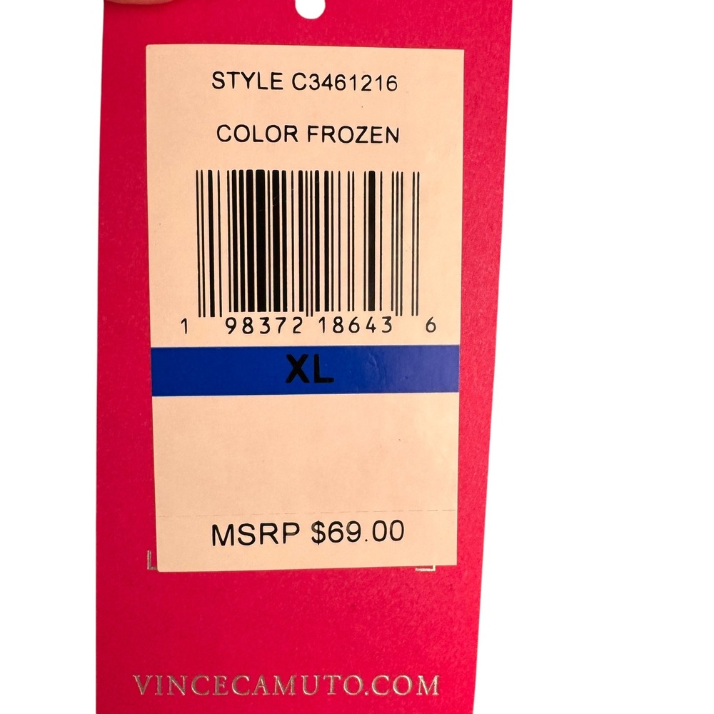 Vince Camuto Sweater Top Womens XL Frozen Blue Knit Pullover Oversized NWT NEW - Picture 8 of 12